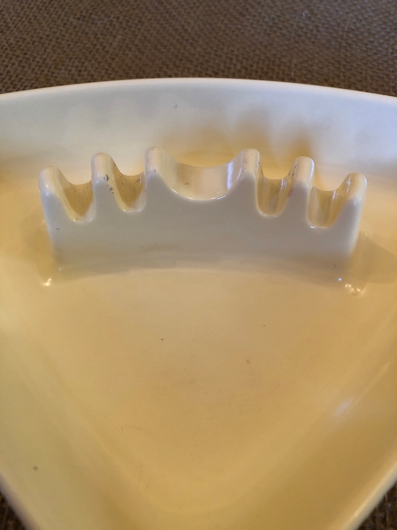 melamine midcentury MCM yellow ashtray FREE SHIPPING