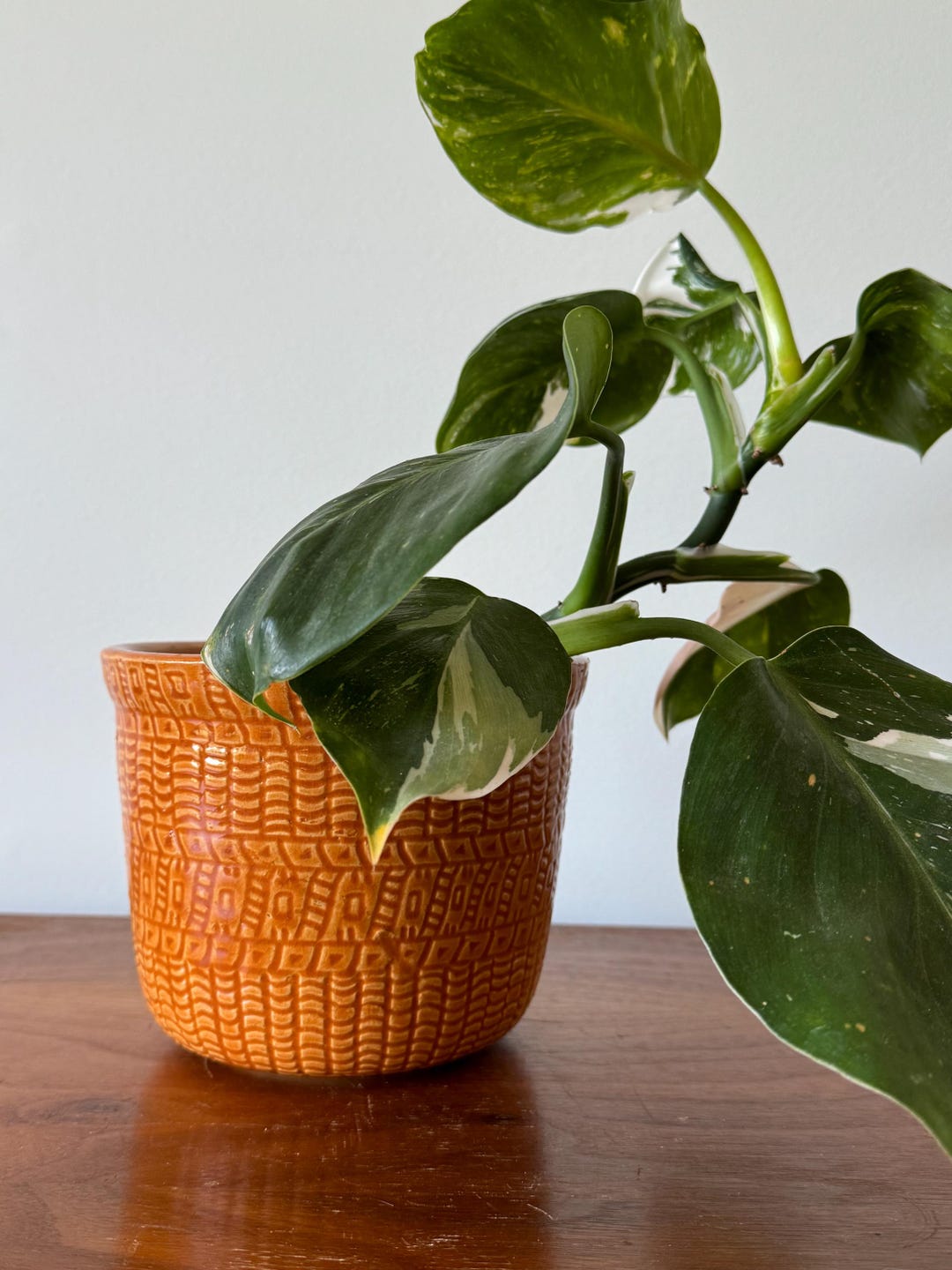 Vintage Orange Robinson Ransbottom Jardiniere - Etsy