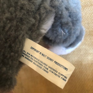 Vintage Disney Knickerbocker plush Thumper rabbit from Bambi with original tag in tact image 5