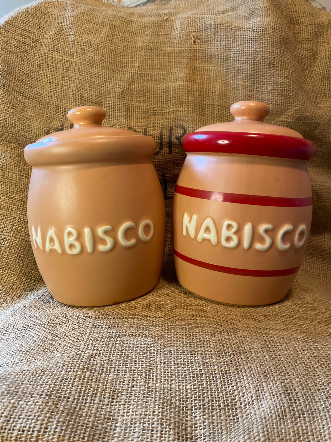 Vintage Mccoy Nabisco Cookie Jar Farmhouse Style Etsy