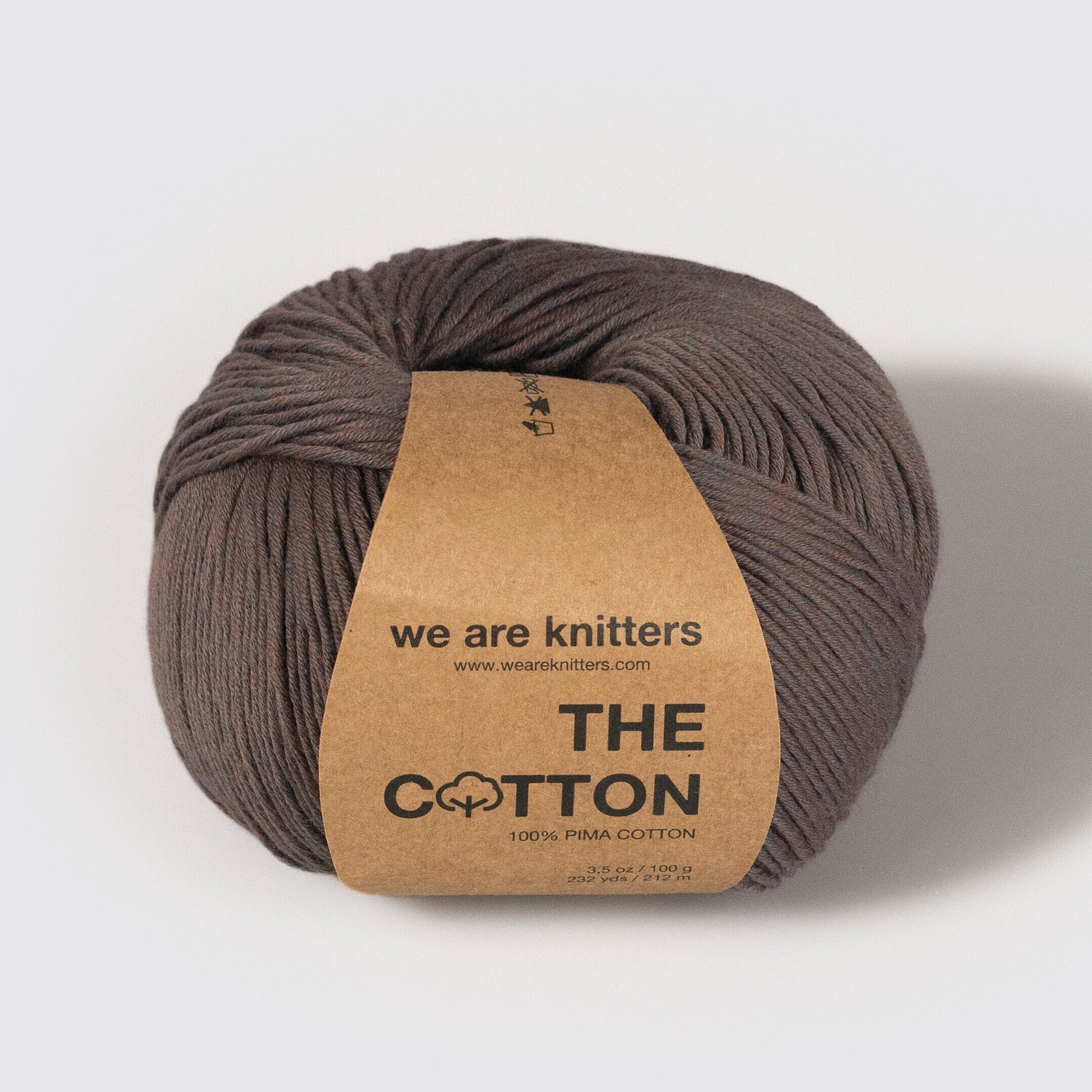 100% Pima Cotton Skein Sunset, Brown We Are Knitters 