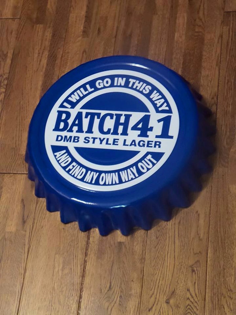 DMB Style Lager Batch 41 16 Large Bottle Cap Wall Etsy
