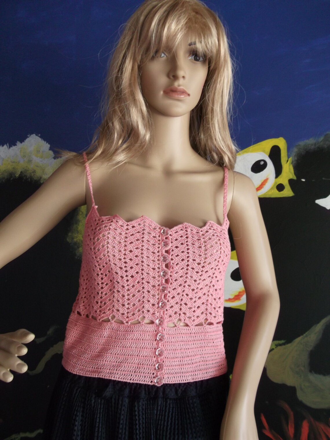Sleeveless Crochet Tank Top Crochet Sexy Top Crochet Crochet | Etsy