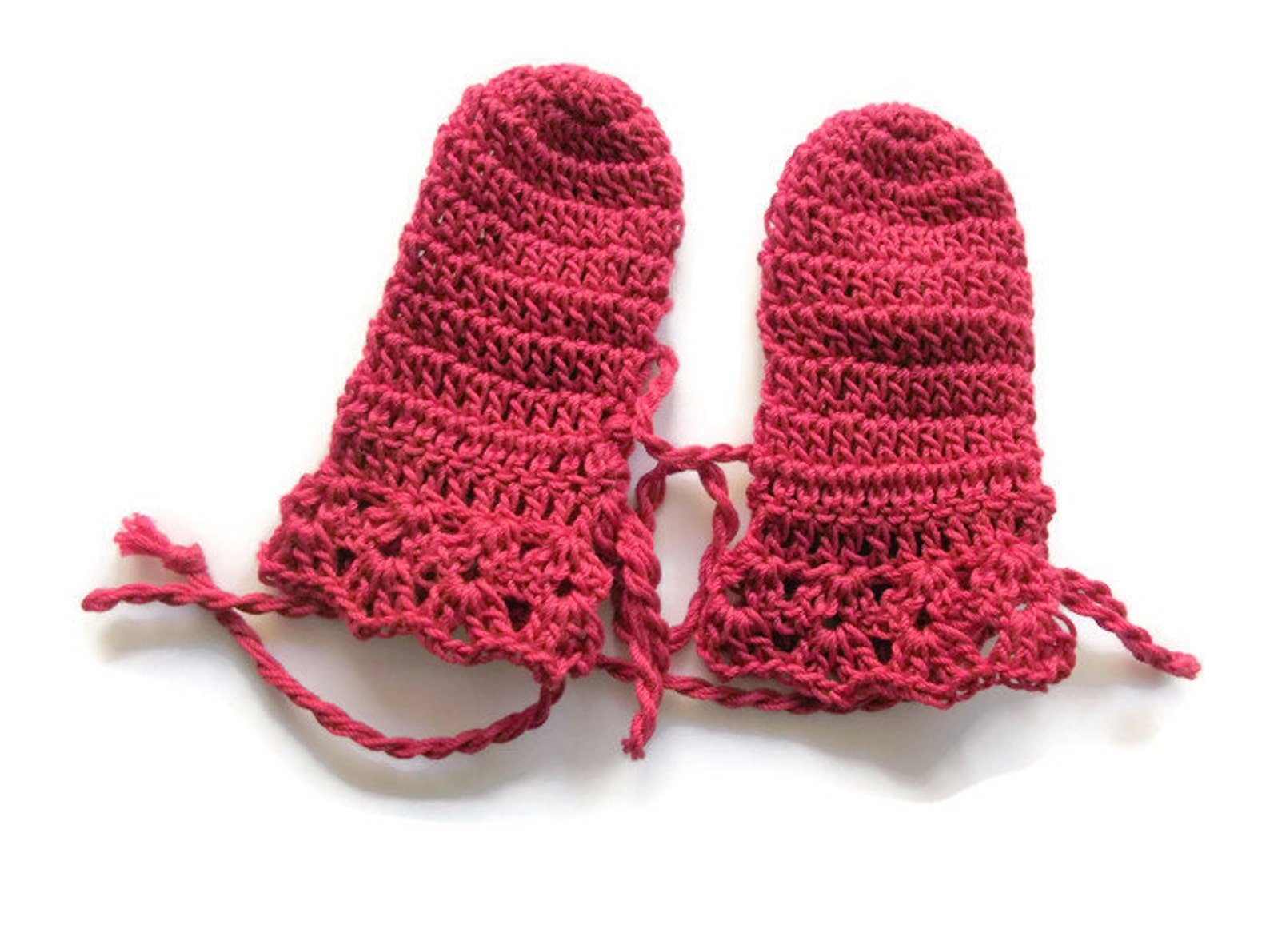 Preemie Baby Mittens Red Crochet Baby Mitten Gloves Newborn Etsy