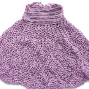 Preemie Baby girl Crochet Lace Dress- Newborn- Preemie- Reborn doll - Handmade lilac baby - dress-princess dress- ooak crochet Preemie dress