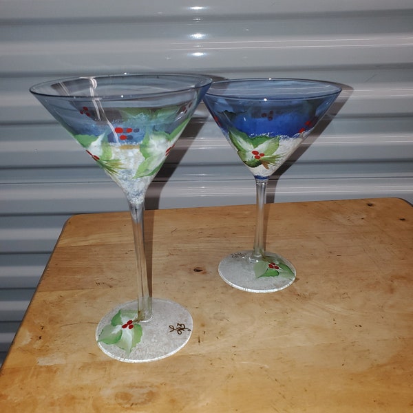Martini Glasses Etsy