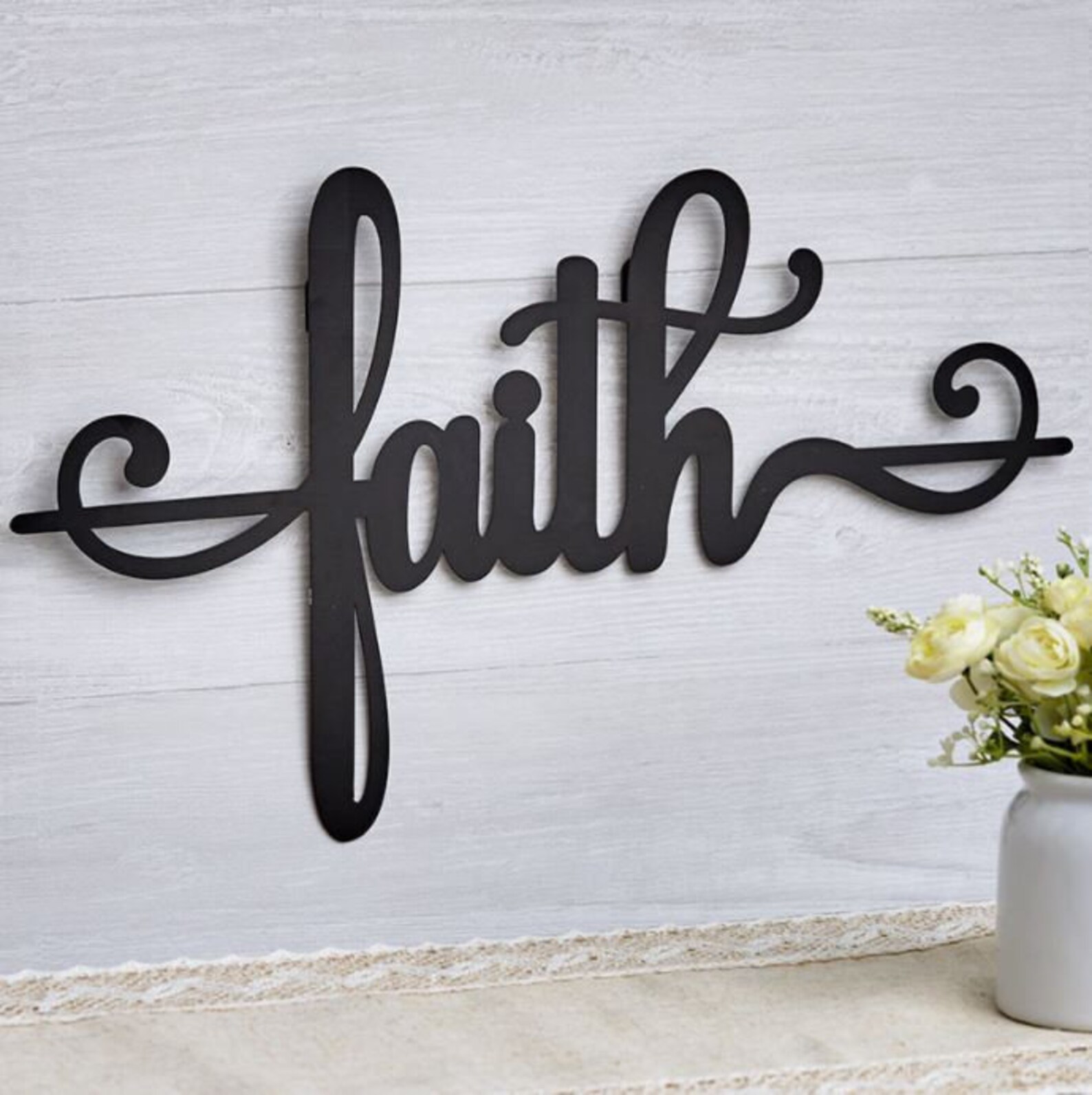 FLAT SHIPPING Inspirational Metal Wall Art Words Wall Art Etsy