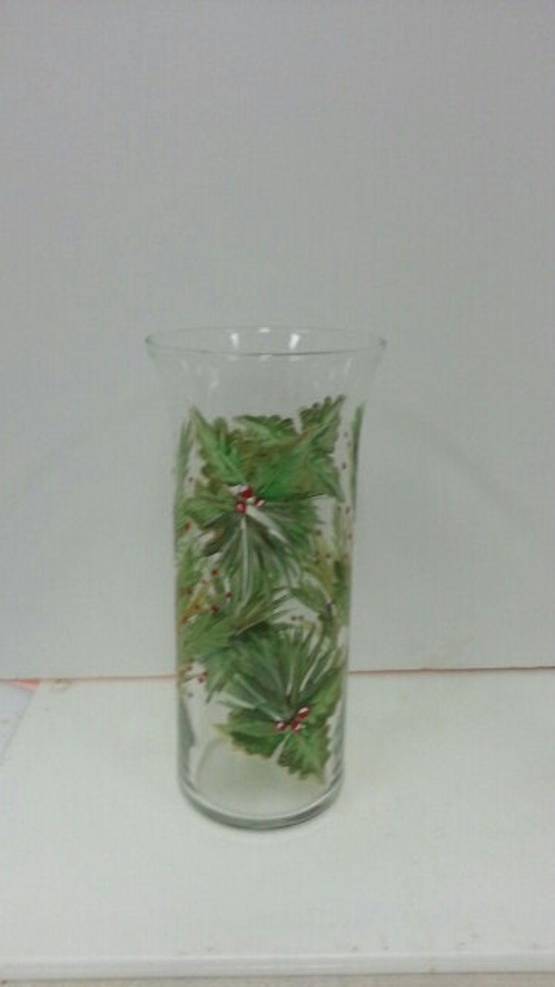 Handpainted Christmas Vase or Candleholder Etsy