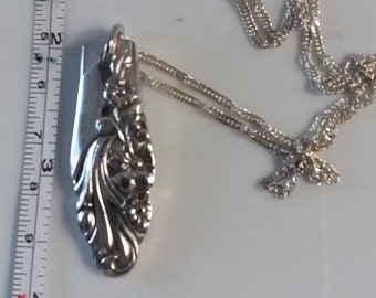 Vintage Pendant Evening Star from Silverplate Spoon