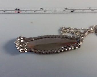 Vintage 1904 Virgina Silverplate Pattern Pendant