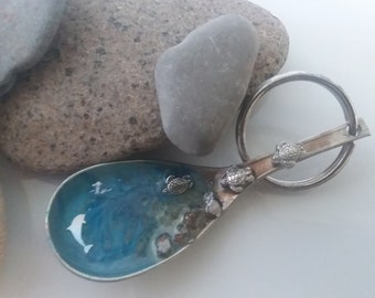 Keyring from vintage silverplate flatware