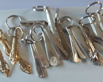 Hand crafted key ring from silverplate spoons 3 for the price of one.