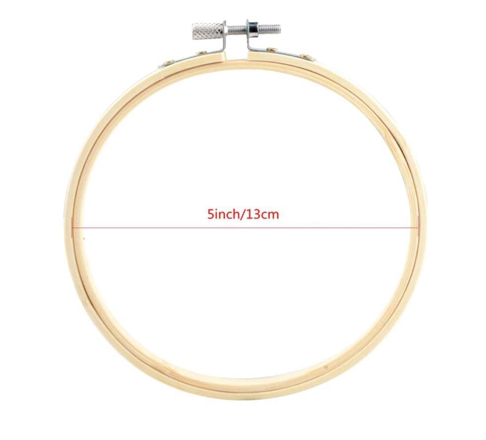 13cm Embroidery Hoop Bamboo Wooden Kit, 5 Inch Cross Stitch 13cm Embroidery Hoop Bamboo Wooden Kit, 5 Inch Cross Stitch
