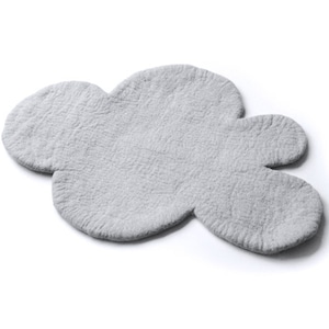 CLOUD RUG Extra LARGE, Felt Rug, Grey Nursery Rug, Felted Rug, Kids Room Rug, Children decor, Wool Rug, Playmat, Kids Decor image 3