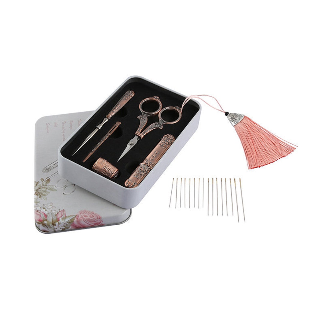 Scissor Gift Set Embroidery Sewing Kit Vintage Style Etsy