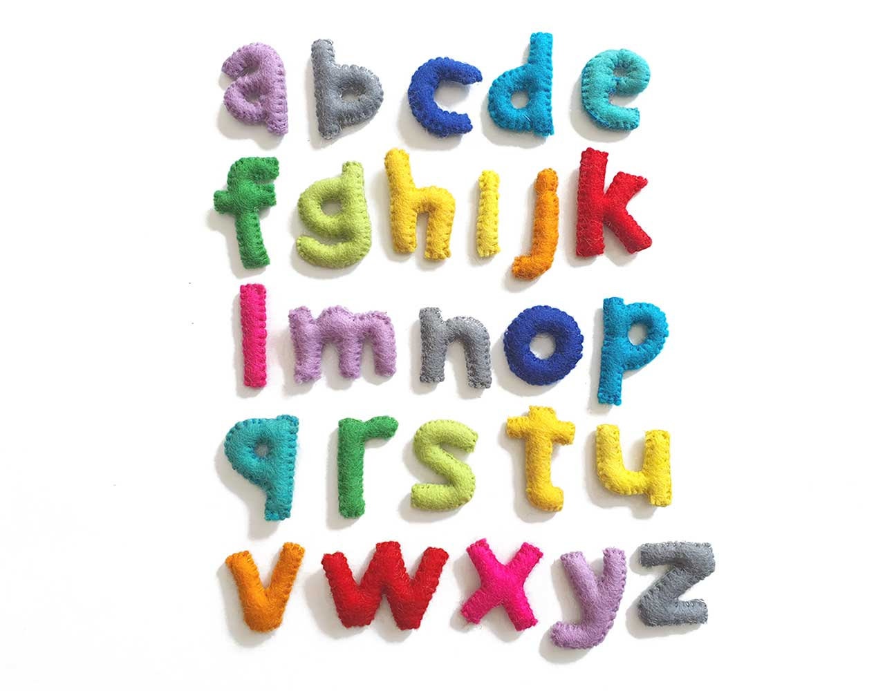 Felt Letters, Felt Alphabet, Preschool Alphabet, Learning Alphabet, Stuffed  Letters, Felt English Alphabet, Educational Toy, Montessori Toys 