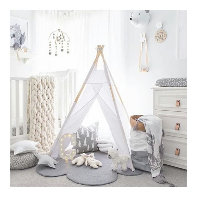 Felt CLOUD RUG LARGE Felt Rug grey Nursery Rug Etsy Canada