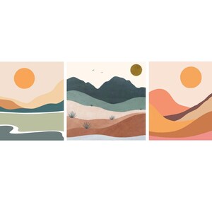 Paint By Numbers DIY Painting Kit, 20x20 Framed Canvas ABSTRACT DUNE Landscape Bundle Home Decor Art Craft Supplies Kids Adult Beginners