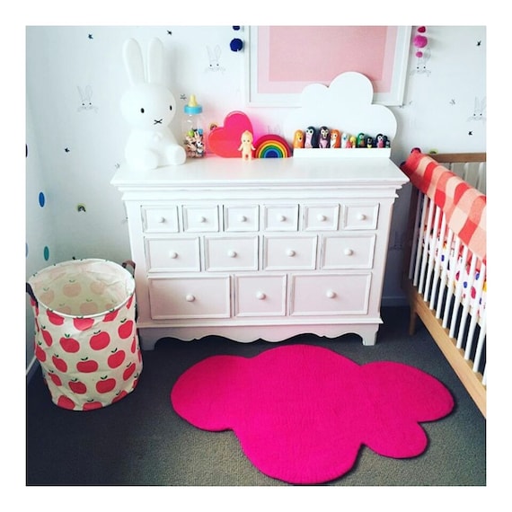 Fuhlte Sich Cloud Teppich Gross Filz Teppich Rosa Etsy