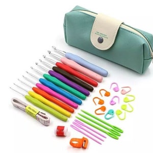Crochet Kit Knitting Hooks Kit Set DIY Kids Craft Supplies Yarn Needles Sewing Starter Tools For Beginners