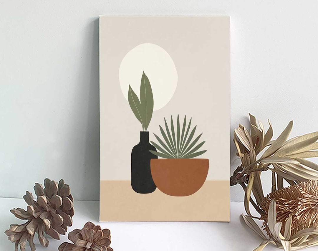 Paint by Numbers DIY Painting Kit, 20x30 Framed Canvas ABSTRACT Vase