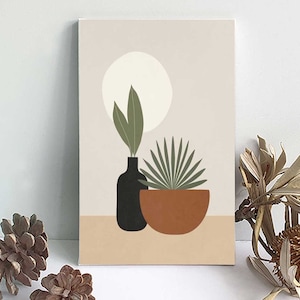Paint By Numbers DIY Painting Kit, 20x30 Framed Canvas ABSTRACT Vase PLANT Home Wall Decor Art Craft Supplies Kids Adult