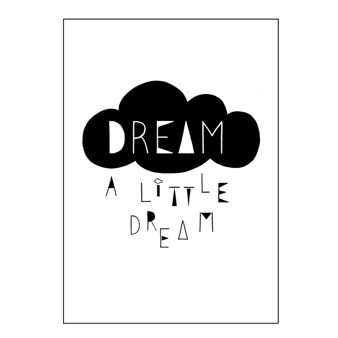 Dream A Little Dream Art Print Illustration a4 Size | Etsy