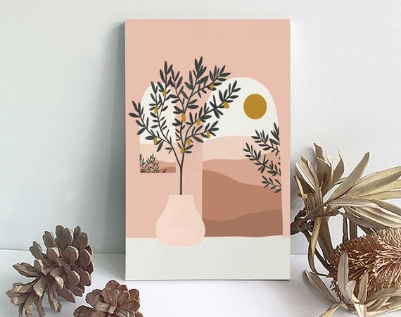 Kit Peinture Par Numéros – Nature Et Fleurs – Design Moderne Avec Cadre – DIY Art