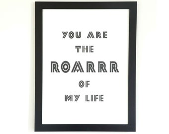 ROARRR Art Print Illustration < A3 > Nursery decor, Kids Art Print, Kids Room decor, Baby, Wall Art, Poster, Boys Room Decor