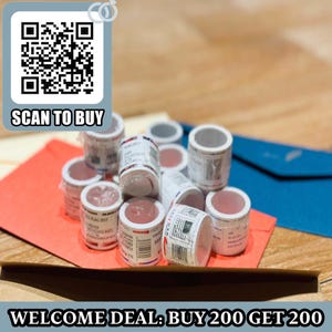 1000 stamps wedding invitations, Vintage Collectible