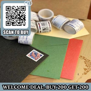 1000 stamps wedding invitations, Vintage Collectible