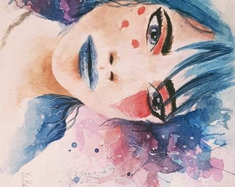 Fortnite Watercolor Etsy - fortnite disco girl painting