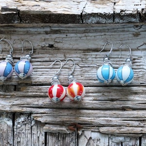 Bubble glass earrings-Blown glass earrings-Murano glass earrings-Orecchini Murano- Boucle d&#39;oreilles en verre-Spicchi collection-4 colors