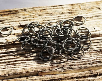 O-ring in metallo in acciaio inox-10mm- Distanziali in metallo-Distanziali a tallone- Anneaux en acier inoxydable- Molle acciaio