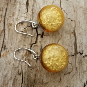 Bubble glass earrings-Blown glass earrings-Glass earrings -Murano glass earring- Boucle d&#39;oreilles en verres-orecchini soffiati murano