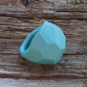 Anel de vidro Murano - Anéis de vidro grandes - ANEL DE BULB GRANDE - Anel de vidro moído - Anel de lampwork - Anel de vidro - Bague en verre - muitas cores - Padrão de favo de mel