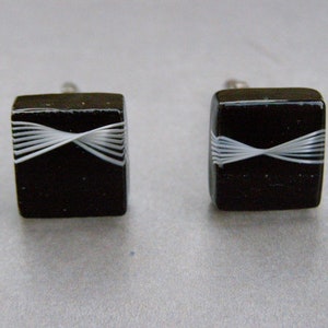Cufflinks-Glass cufflinks-Handmade glass cufflinks-Boutons de manchette-Gemelli in vetro di Murano-gemelos de cristal