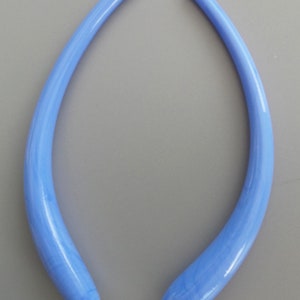 Lampwork glass tubes-Lampwork tubes- blown glass tubes- Hollow tubes- Tubes en verre-Tubi vetro di Murano- set of 2 perwinkle