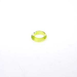 Murano BAND ring with gold flakes-SMALL glass rings- BAND ring-Lampwork ring--glass ring-Anello in vetro-Bague en verre -7 Colors