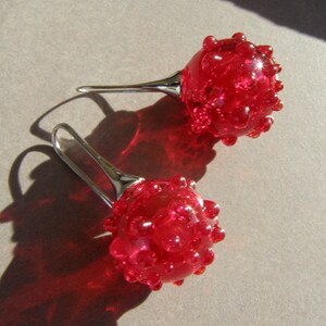 Bubbleglasörhängen-Glasörhängen-Muranoglasörhängen-Boucles d'oreilles en verre-Pendientes de cristal-Orecchini soffiati-7 färger bild 10