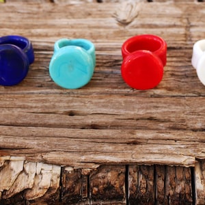 Murano glass ring-Glass rings- Lampwork ring-Venetian glass ring-Band ring-Anello in vetro-glass rings- Bague en verre-6 COLORS-CUSTOMIZABLE