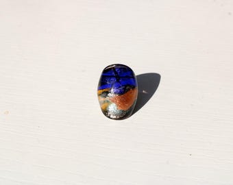 UNIQUE RING- Murano glass ring-Lampwork ring-Venetian glass jewelry-glass ring- glass ring-Anello in vetro-Bague en verre-SIZE 8