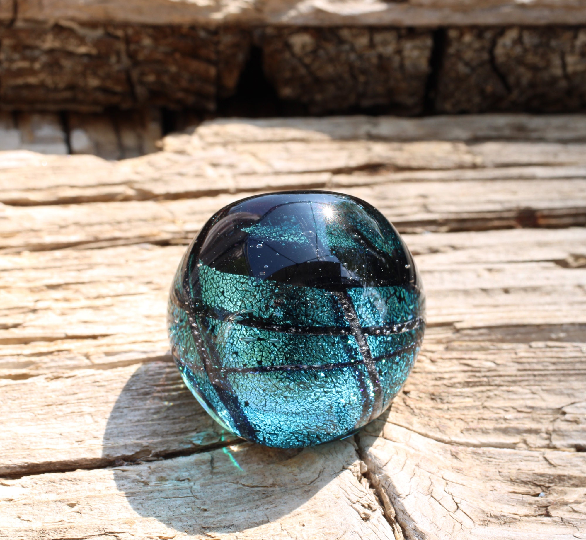 Murano Glass Ring-big Glass Rings- BIG BULB RING- Lampwork