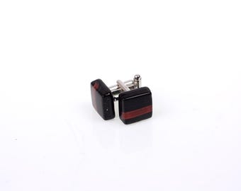 Cufflinks-Glass cufflinks-Handmade glass cufflinks-gemelli in vetro polsini in vetro-Boutons de manchette