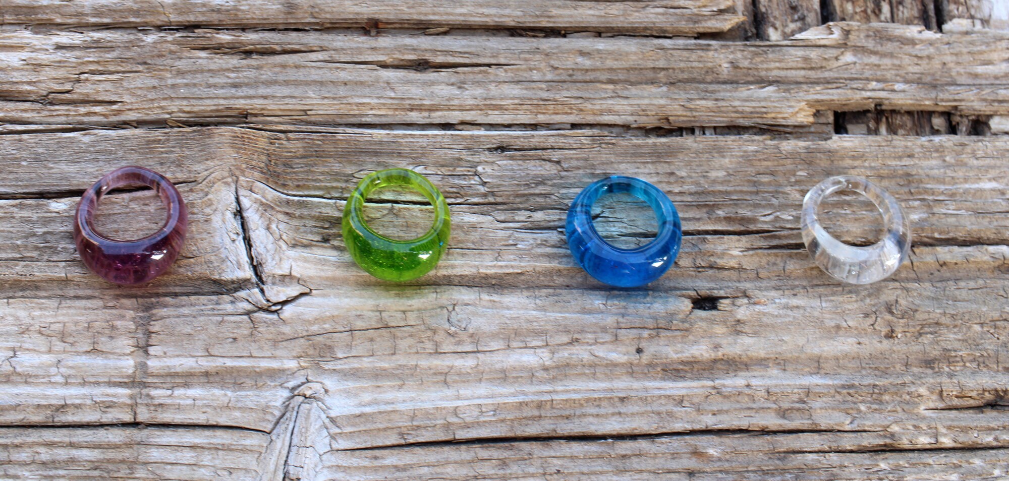 Murano Glass Ring- Glass Rings- EXTRA SMALL Bulb RING- Lampwork Ring ...