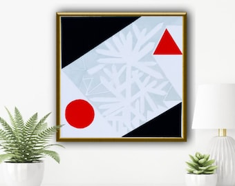 Pintura acrílica, Pintura acrílica sobre lienzo, Decoración de pared de sala de estar, Pintura abstracta, Pintura 3D, Arte mural abstracto, Regalo, Arte pop