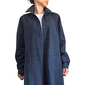 ChomThong Hand Woven Cotton Long Coat  (JFS-146-03)