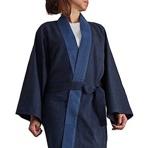 ChomThong Hand Woven Cotton Japanese Kimono Jacket Happi Coat  (JFS-132-03)
