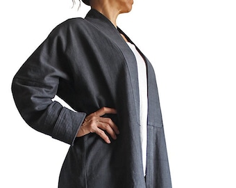 ChomThong Hand Woven Cotton Dao (Yao) style Coat  (JFS-122-01)