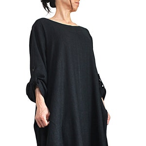 Soft Hemp Loose Long Dress No5 DNN-086-01 - Etsy